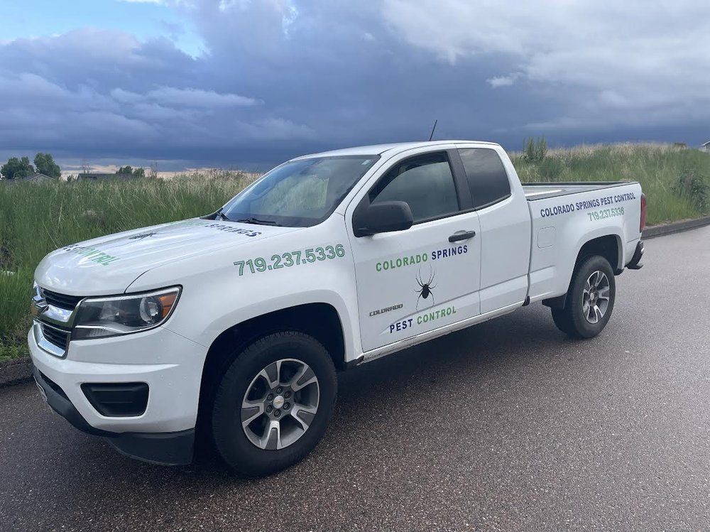 Colorado Springs Pest Control branded service truck
